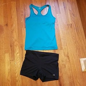 Champion workout top and bottom